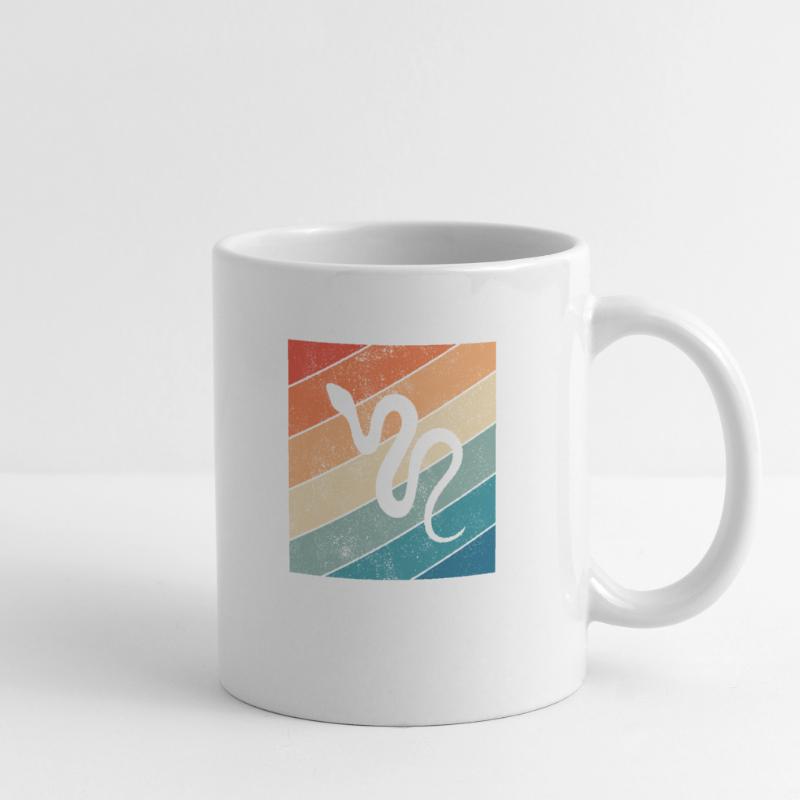 Snake Retro Reptile Python Gift idea Tasse