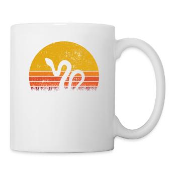 Snake Retro Reptile Python Idée cadeau - Mug blanc - blanc - Droite