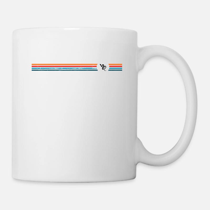 Snake Retro Reptile Python Gift idea - Tasse - Weiß