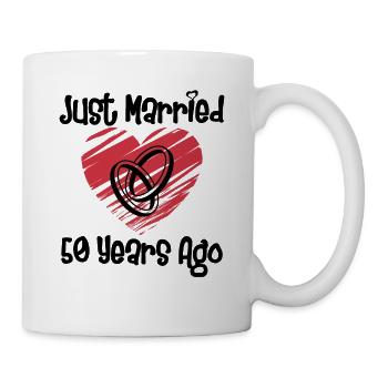 Je viens de me marier il y a 50 ans 50e anniversaire de mariage - Mug blanc - blanc - Droite