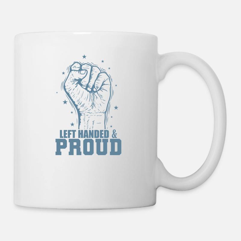 Gaucher Vie Écriture Gaucher Gaucher - Mug blanc - blanc