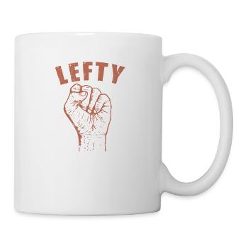 Lefty schreiben Linkshänder Probleme - Tasse - Weiß - Rechts