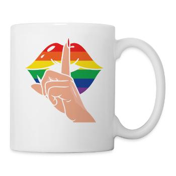 LGBTQ Nonbinary Colorful Rainbow Flag LGBTQ+ Pride - Mug - white - Right