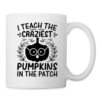 Halloween Teach The Craziest Pumpkins In The Patch - Mug - white - Right