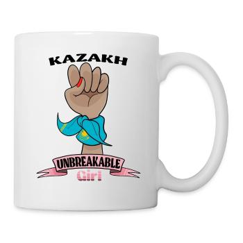 Fille kazakhe incassable I Héritage kazakh I - Mug blanc - blanc - Droite