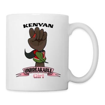 Kenyan Girl Unbreakable I Kenyan Heritage I Kenya - Mug blanc - blanc - Droite