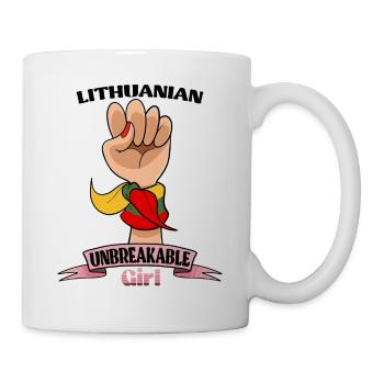 Lithuanian Girl Unbreakable I Heritage Lithuania - Tasse - Weiß - Rechts