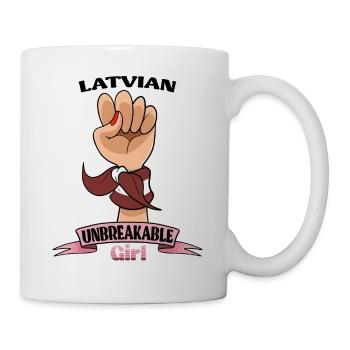 Latvian Girl Unbreakable I Latvian Heritage I - Mug - white - Right