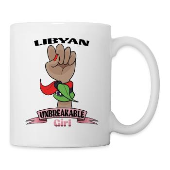Libyan Girl Unbreakable I Libyan Heritage I Libya - Tasse - Weiß - Rechts