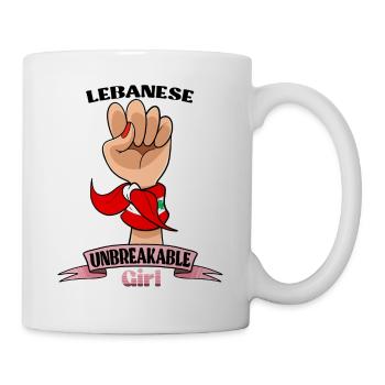 Lebanese Girl Unbreakable I Lebanese Heritage I - Mug - white - Right