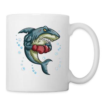 Shark Tiger Shark Boxing Glove Boxing Trainer Boxing - Mug - white - Right