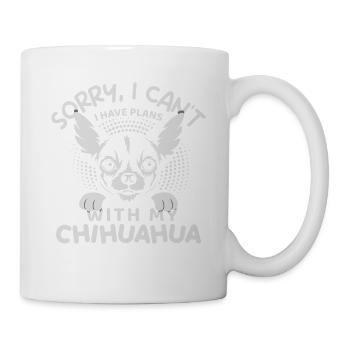 Süßes Chihuahua Chiwawa Hund Hunde Motiv süßer - Tasse - Weiß - Rechts