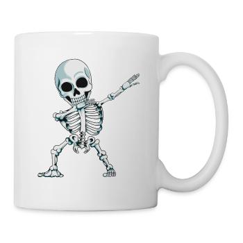 Dab Skeleton Horror Horror Outfit Skeleton Cadeau - Mug blanc - blanc - Droite