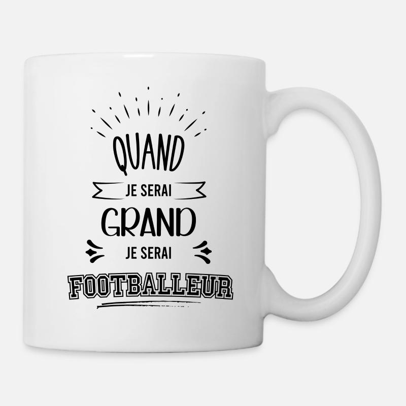 Futur Footballeur Idée Cadeau Garçon - Mug blanc - blanc