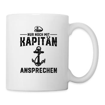 Segeln Bootsführerschein Bootsfahrer Kapitän - Tasse - Weiß - Rechts