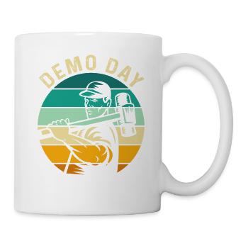 Retro Vorschlaghammer Abbruchsexperte am Demo Day - Tasse - Weiß - Rechts