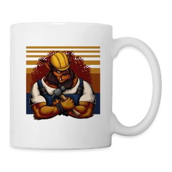 Ich zerstöre Häuser und werde dafür bezahlt für - Tasse - Weiß - Rechts