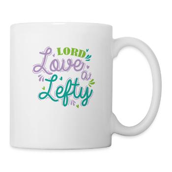 Lord Love a Lefty Gaucher Écrire - Mug blanc - blanc - Droite