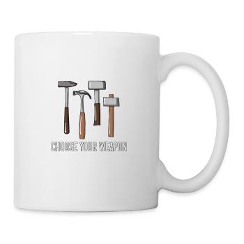 Wähle die richtige Waffe aus für Abriss Experten - Tasse - Weiß - Rechts