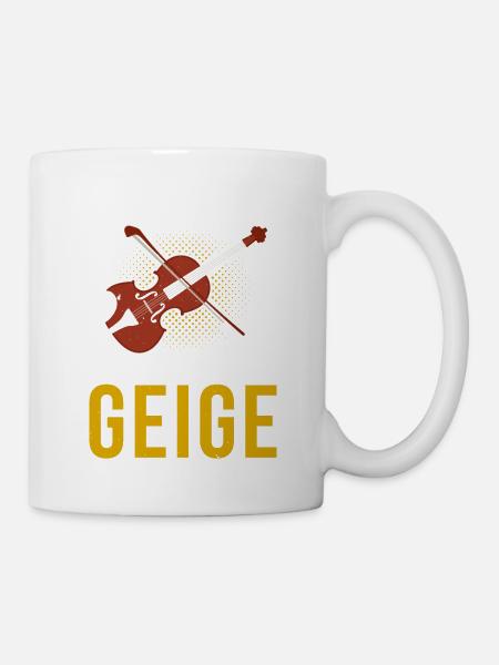 Bevor Du Fragst Nein Es Ist Keine Bratsche - Tasse - Weiß