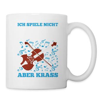 Ich Spiele Nicht Perfekt Aber Krass Bratschist - Tasse - Weiß - Rechts