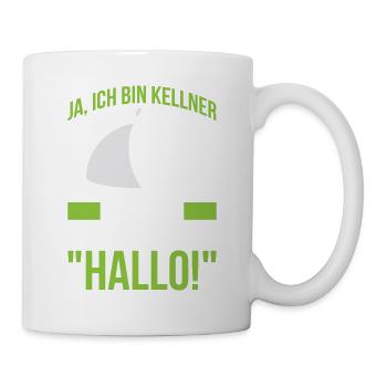 Ja, Ich Bin Kellner Und Nein, Ich Heiße Nicht "Hal - Tasse - Weiß - Rechts