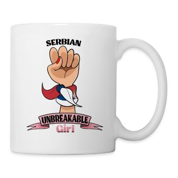 Fille serbe incassable I Héritage serbe I - Mug blanc - blanc - Droite