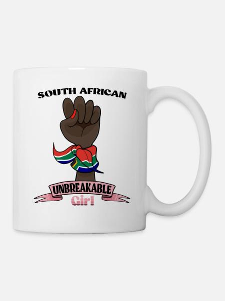 South African Girl Unbreakable I Heritage South - Tasse - Weiß