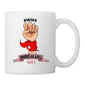 Fille suisse incassable I Héritage suisse I - Mug blanc - blanc - Droite