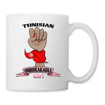 Fille tunisienne incassable I Patrimoine tunisien I - Mug blanc - blanc - Droite