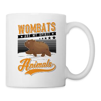 Les wombats sont mes animaux spirituels - Mug blanc - blanc - Droite