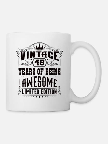 45 ans d’être génial 45 anniversaire 45 ans - Mug blanc - blanc