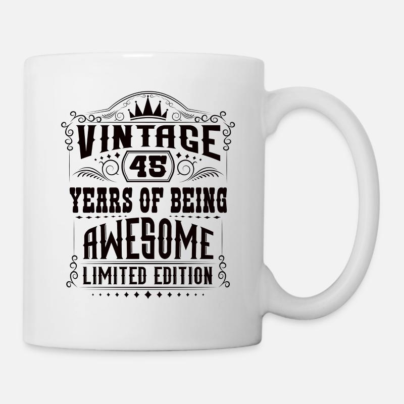 45 ans d’être génial 45 anniversaire 45 ans - Mug blanc - blanc