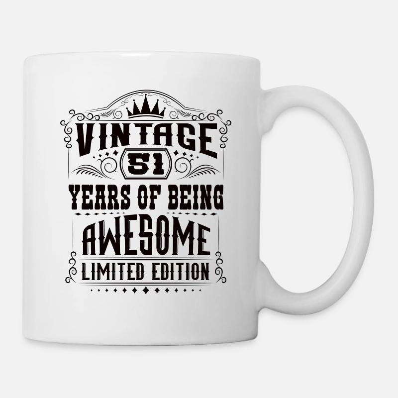 51 ans d’être génial 51 anniversaire 51 ans - Mug blanc - blanc