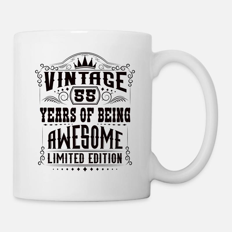 55 ans d’être génial 55 anniversaire 55 ans - Mug blanc - blanc