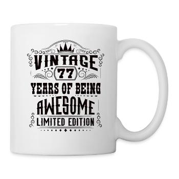 77 Years Of Being Awesome 77 Birthday 77 years - Mug - white - Right