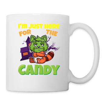 I'm Just Here For The Candy Scary Halloween Beast - Tasse - Weiß - Rechts