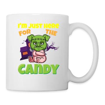 I'm Just Here For The Candy Scary Halloween Beast - Tasse - Weiß - Rechts