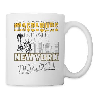 MAGDEBURG IST WIE NEW YORK - Tasse - Weiß - Rechts