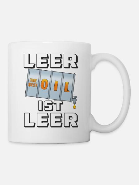 LEER IST LEER - Tasse - Weiß