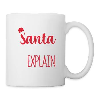 Funny Christmas pajamas Xmas PJs Dear - Mug - white - Right
