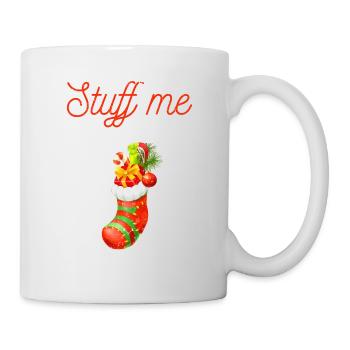 Blagues de Noël effrontées Stocker des trucs de Noël sales - Mug blanc - blanc - Droite