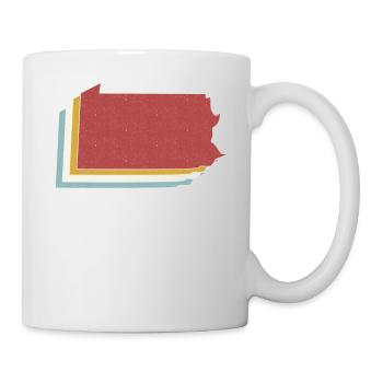 USA State - Vintage Map Pennsylvania - Mug - white - Right