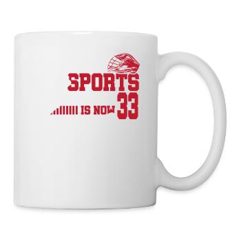 Diese Sportlegende Ist Jetzt 33, Lacrosse-spiel - Tasse - Weiß - Rechts