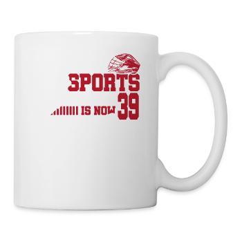 Diese Sportlegende Ist Jetzt 39, Lacrosse Spiel - Tasse - Weiß - Rechts