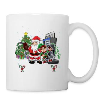 Qu’est-ce que le Père Noël Elf et la pompe à essence Elf - Mug blanc - blanc - Droite