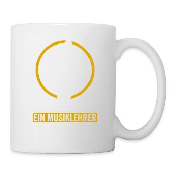 Ein Mann Ein Musiklehrer Eine Legende - Tasse - Weiß - Rechts