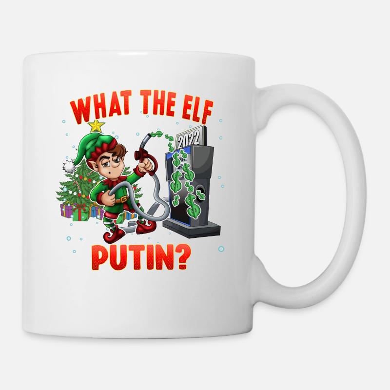 Lustige Elf Weihnachten Was der Elf - Tasse - Weiß