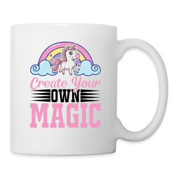 Erschaffe deine eigene Magie Unicorn - Tasse - Weiß - Rechts