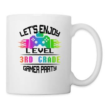 Level 3RD GRADE keep calm and game on - Tasse - Weiß - Rechts